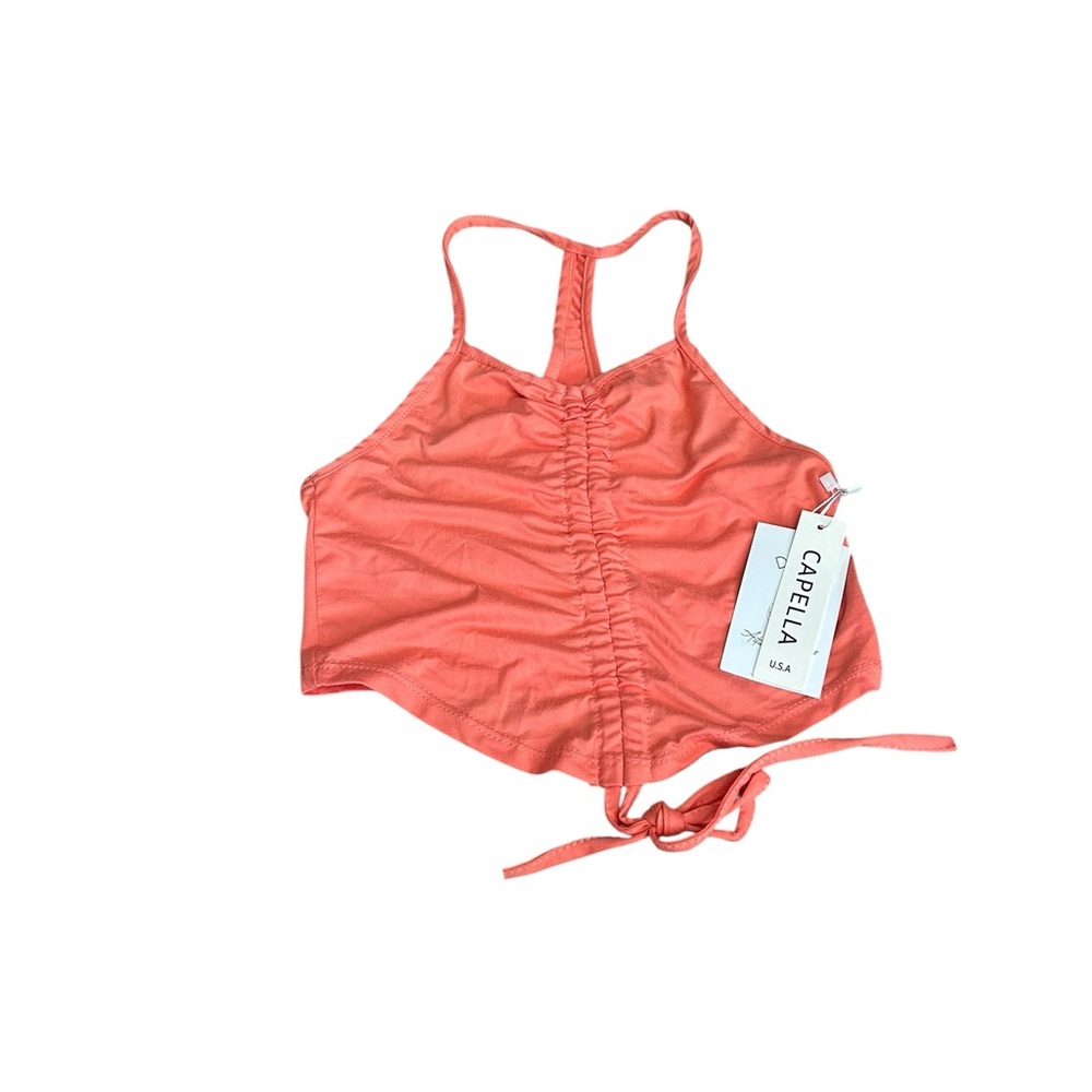 3/$15 CAPELLA ruched crop top nwt